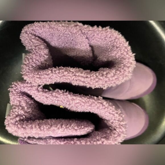 ZELLA Kids Quilted Fleece Lined Snow Boot Sz 1 - Picture 11 of 13